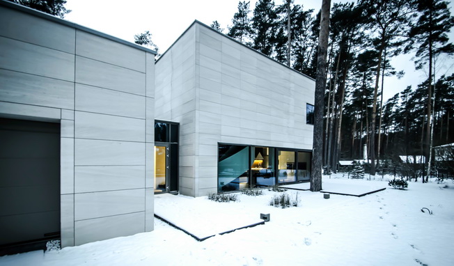 Parallelepiped Rectangle House autorstwa Devyni Architektai
